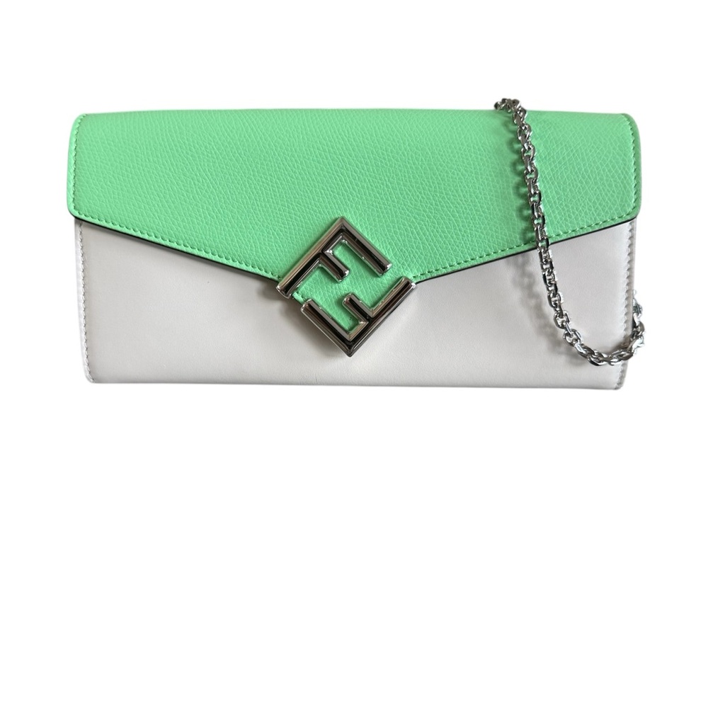 “SOLD” Fendi FF Diamonds Continental Chain Wallet